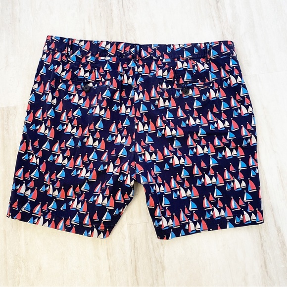 Talbots Navy Sailboat Shorts Size 12 The Weekend Short - Picture 2 of 6